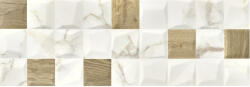 Love Ceramica Dekorcsempe, Love Precious Calacatta Gold Rise Matt 35x100 cm - mozaikkeramia