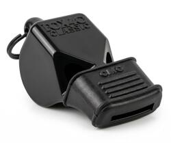 FOX 40 Fluier negru de arbitru, cu muștiuc care protejează dinții FOX40 CLASSIC CMG OFFICIAL BLACK (9600-0008)