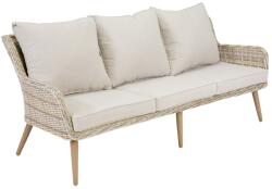 Garden Point Canapea cu trei locuri, din technoratan, pentru terasă Bilbao Garden Point nisip (GAP0560SO3)