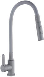 INVENA Mosogató csaptelep, Invena Dalis Slim 2F mosogató csaptelep, szürke BZ-64-005-L - zuhanykabin