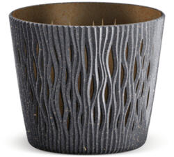 Prosperplast Kaspó Sandy Round ECO WOOD, antracit (DSR220W/S433) (DSR220W-S433)