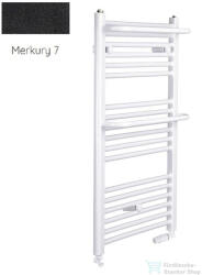 Radeco ROSA AD1-500/R 490x550 törölközőszárítós radiátor, MERKURY 7 (matt fekete) színben (Radeco_ROSA_AD1_500_R_MERKURY7)