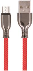 Setty USB kábel, Micro USB, (1 méter 3A), piros