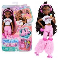 Barbie Papusa Barbie Dream Besties Brooklyn pe roti, cu accesorii, 4+ ani (JFX97) Papusa