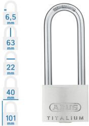 ABUS 727TI/40HB63 hosszúkengyelű lakat (10056432-01)