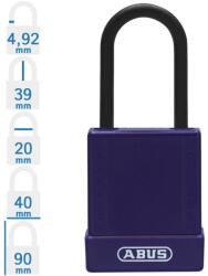 ABUS 76PS/40 LOTO munkavédelmi kizáró lakat - Lila (10084812-01)