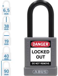 ABUS 74/40 LOTO munkavédelmi kizáró lakat - Szürke (10058979-01)