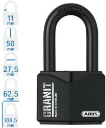 ABUS Granit 37/55HB50 KA egységkulcsos lakat (10006346-01)