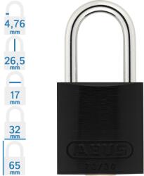 ABUS 72IB/30 LOTO munkavédelmi kizáró lakat - Fekete (10087467-01)