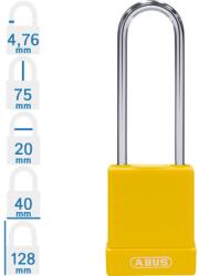 ABUS 76BS/40HB75 LOTO munkavédelmi kizáró lakat - Sárga (10084839-01)