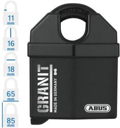 ABUS Granit 37/60 SZP KA egységkulcsos lakat (10079152-01)