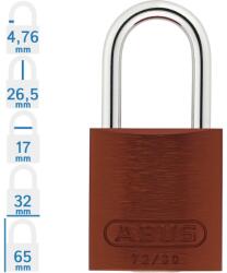 ABUS 72/30 LOTO munkavédelmi kizáró lakat - Barna (10001801-01)