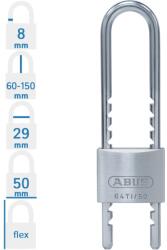 ABUS 64TI/50 HB60-150 állítható magasságú hosszúkengyelű lakat (10089490-01)