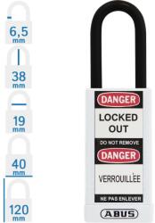 ABUS 74LB/40 KA - Egységkulcsos lakat (Több lakat azonos kulccsal) - Fehér (KA-10050334-01)