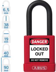 ABUS 74/40 LOTO munkavédelmi kizáró lakat - Piros (10059108-01)