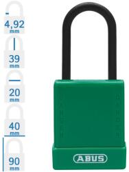ABUS 76PS/40 LOTO munkavédelmi kizáró lakat - Zöld (10084809-01)