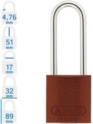 ABUS 72IB/30HB50 KA - Egységkulcsos lakat (Több lakat azonos kulccsal) - Barna (KA-10087476-01)