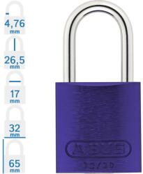 ABUS 72/30 Főkulcsos rendszerű LOTO munkavédelmi kizáró lakat - Lila (10001819-01)