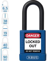 ABUS 74/40 KA - Egységkulcsos lakat (Több lakat azonos kulccsal) - Kék (KA-10059109-01)