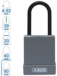 ABUS 76PS/40 LOTO munkavédelmi kizáró lakat - Szürke (10084815-01)
