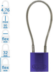 ABUS 72/30CAB20 KA - Egységkulcsos lakat (Több lakat azonos kulccsal) - Lila (KA-10085602-01)