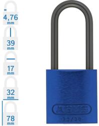 ABUS 72AS/30HB38 LOTO munkavédelmi kizáró lakat - Kék (10087446-01)