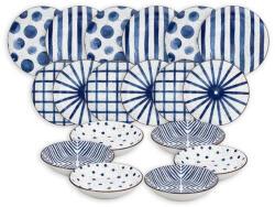 Tognana Moon Blue Mirage porcelán étkészlet 18 részes (155639)
