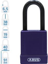 ABUS 76/40 LOTO munkavédelmi kizáró lakat - Lila (10084786-01)