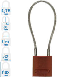 ABUS 72/30CAB20 KA - Egységkulcsos lakat (Több lakat azonos kulccsal) - Barna (KA-10085606-01)