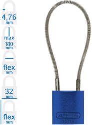 ABUS 72/30CAB40 KA - Egységkulcsos lakat (Több lakat azonos kulccsal) - Kék (KA-10085610-01)