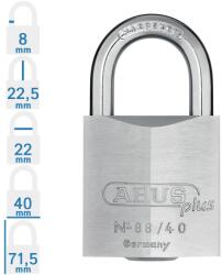 ABUS 88/40 KA egységkulcsos lakat (10001130-01)