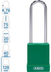 ABUS 76BS/40HB75 LOTO munkavédelmi kizáró lakat - Zöld (10084840-01)