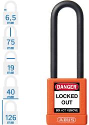 ABUS 74/40HB75 KA - Egységkulcsos lakat (Több lakat azonos kulccsal) - Narancs (KA-10058985-01)