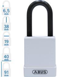 ABUS 76/40 LOTO munkavédelmi kizáró lakat - Fehér (10010603-01)