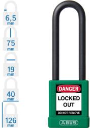 ABUS 74/40HB75 KA - Egységkulcsos lakat (Több lakat azonos kulccsal) - Zöld (KA-10058984-01)