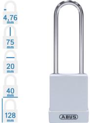ABUS 76BS/40HB75 LOTO munkavédelmi kizáró lakat - Fehér (10010633-01)
