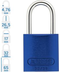 ABUS 72IB/30 Főkulcsos rendszerű LOTO munkavédelmi kizáró lakat - Kék (10087462-01)