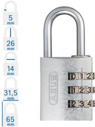 ABUS 724/30 számzáras lakat - Ezüst (10052684-01)