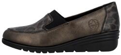 RIEKER Pantofi dama, Rieker, L5351-90-Bronz, casual, piele naturala, cu platforma, bronz (Marime: 36)