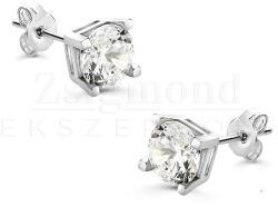  14 karátos fehérarany fülbevaló - 4 x 4 mm (AU14455) AU14455