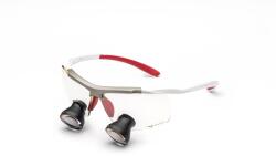 UNIVET Fix optikás előre gyártott loupe TTL Gal. 2, 5X400 on Techne White/Red Large PD