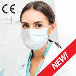 Cerkamed Mosható arcmaszk, kötős, fehér, sterilizálható, 5db