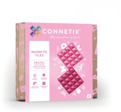 Connetix mágneses építőjáték (pasztell) - Pink & Berry Base Plate Pack (2 db)