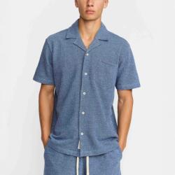 Revolution Short-Sleeved Cuban Shirt - Blue - XL