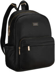  Peterson Női Eco Bőr Hátizsák - PTN MBP-11-F19-BLACK- Fekete (5903051295317)