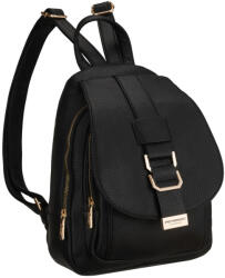  Peterson Női Eco Bőr Hátizsák - PTN MBP-04-F19-BLACK- Fekete (5903051295256)
