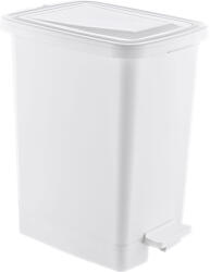 Özer Plastik Slim Műanyag pedálos szemetes, fehér, 25L - shopbazis