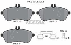TEXTAR Fékbetét készlet TEXTAR 2430681 for MERCEDES-BENZ (2430681)