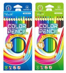 Yalong Stationery hatszögletű színesceruza - 12 darabos - többféle (TQ201022-12FIUS)