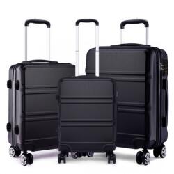 Konofactory Fekete könnyű bőröndszett TSA zárral „Travelmania - M, L, XL (S1871set3in1-black-HU)